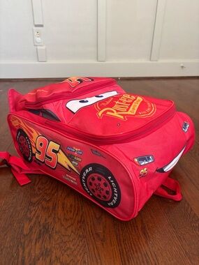 Disney Pixar Lightning McQueen Rusteze Cars 3 Toddler Backpack
